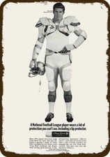 1969 Bob Lilly Dallas Cowboys & CHAPSTICK Vnt-Look DECORATIVE REPLICA METAL SIGN picture