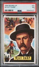 1956 Topps Round Up #31 WYATT EARP PSA 7 Kevin Costner Kurt Russell TOOMBSTONE picture