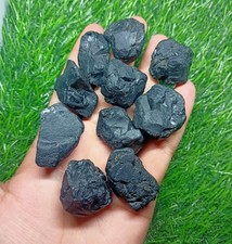 10Pcs (25-35mm) Natural Rough Black Spinel Crystals: picture