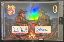 Wild Card 2026 90's Decades Dual Emilio Estevez/Charlie Sheen Auto True 1/1 picture