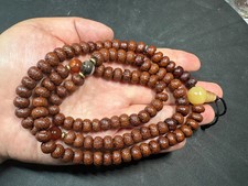 Vintage 108 Lotus Bodhi Seed Mala Necklace 30