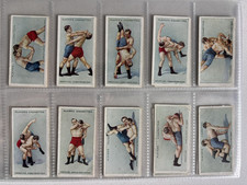 John Player & Sons Wrestling & Ju-jitsu Blue Back Full Set of 25 Cards from 1911 picture