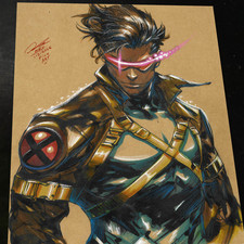 Cyclops X-Men Art Print Signed 8.5x11 | Art by Keyeske picture