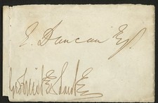 George Cruikshank d1878 signed autograph 3x4.5 cut Illustrator Charles Dickens ^ picture