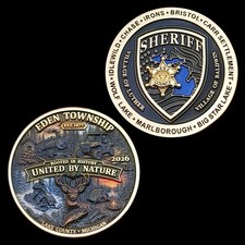 Lake County Sheriff Police 2026 Challenge Coin Irons MI - Eden Township picture