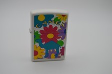 Vintage 1996 Camel Flower Power Zippo Lighter NOS Unfired Promo Sealed picture