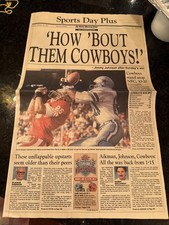 The Dallas Morning News - Sports Day Plus - Dallas Cowboys - January 18, 1993 picture