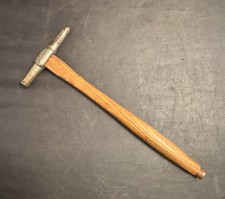 Vintage Tack Hammer Original Handle W/ Brass Tip Overall Length 10” picture
