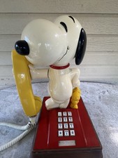 Vintage 1976 The Snoopy & Woodstock Push Button Dial Phone 14