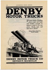 1920 Denby Motor Trucks of Detroit, Michigan Ad: Swift McNutt Co. Boston Truck picture