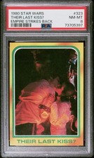 1980 Topps Star Wars The Empire Strikes Back Card #323 Their Last Kiss? PSA 8 picture