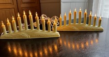 Set of 2 - VTG Candolier 10 Mini Lights Electric Christmas Candles Candelabra picture