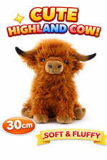 Cute Highland Cow Plush Toy 30cm Soft Fluffy Stuffed Animal Gift-Premium Quality picture