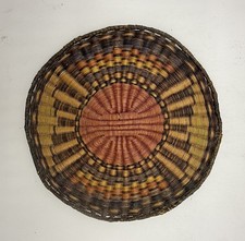 Old Hopi Wicker Basket 11” Diameter  picture