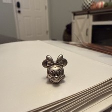 Retired 2014 Pandora Disney Minnie Mouse Portrait 3D S925 Threaded Bead Charm picture