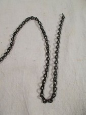 Vtg Unused Steel Steampunk Chain Link Lamp-Clock Double Jack Chain soldby Ft #16 picture