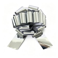 Big Gift Bow 12 inch Silver for Bitthday Holiday 12 Inch, picture