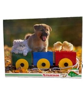 Vintage Fuji Film Super Cardboard Store Counter Display Sign 18.5x14.25 Animals picture
