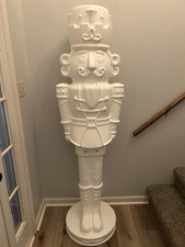 STEP2 NUTCRACKER PRINCE PAINTABLE DIY HOLIDAY STATUE, 6-FOOT TALL, WHITE picture