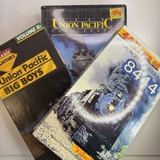 Vintage Union Pacific VHS Lot 3 Pentrex Video Rails Challenger Big Boys 8444 picture