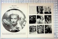 1937 Marlene Dietrich Knight Without Armor Movie Magazine Page Ephemera picture