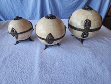 Vintage Art Deco Decor Globes Set If 3 picture