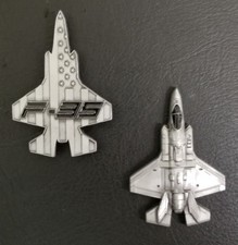 F-35 Lightning II Military Aircraft Shaped Challenge Coin picture