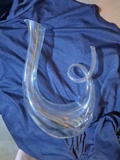  vintage Wine Decanter clear, artistic glass, home decor picture