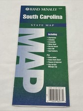 Rand McNally State Map South Carolina Map Paper Map 1994 Travel Map picture