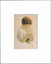 8X10 Matted Print Picture Art, Bessie Pease Gutmann: Blossoms, 1914 picture