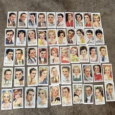 1938 1989 Player's Film Stars Series 3 Tobacco Cards Full Set 1-50 HOF Complete picture