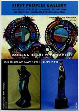 First Peoples Gallery Sculpture Tim Nicola Joe Maktima NY NY Vintage Ad TAK5-11 picture