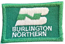 Green White BURLINGTON NORTHERN 2 1/4