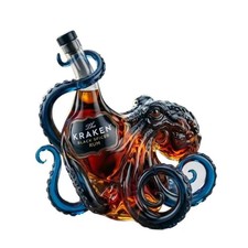 The Kraken Black Spiced Rum Octopus Whiskey Decanter 350ml Decorative Bottle picture