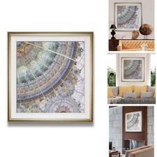 Renditions Gallery Clockworks IV Mid Century Art Abstract Framed Wall Art picture