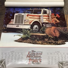 Vintage 1983 Freightliner Semi Calendar. Complete Austin Truck & Machinery picture