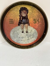 ANTIQUE TIN ADVERTISING TRAY FAIRY SOAP 14 IN. ROUND LITHOGRAPH 1910 picture