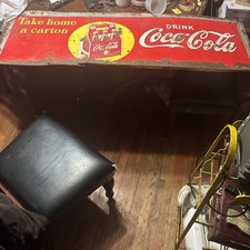 A Vintage Rare Coca Cola Take Hame A Carton Six Pack 54”WX18”H picture