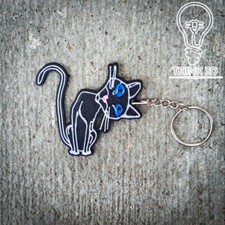 Coraline Cat Keychain  picture