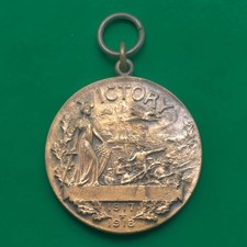 Vintage 1917-1918 WWI Victory Medal New Jersey NJ Citizens World War 1 picture