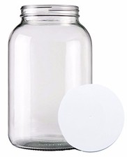 1-gallon USDA Wide Mouth Fermentation Glass Jar w/ lid picture
