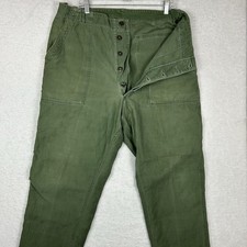 OG 107 Baker Pants Men Large 36X29 1st Pattern 50s 60s Vietnam Sateen Fatigue picture