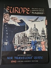 Vintage Europe American Airlines 1949 Travelers Guide picture