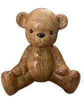 Vintage Ceramic Bear Bank Light Brown Rubber Stopper 10