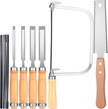 6 Pcs Woodworking Tools Set,Wood Chisels with Saw Set picture