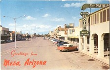 Mesa, AZ - Vintage Arizona South MacDonald Street View Postcard picture