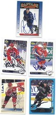 Kris Beech Signed Hockey Card Washington 2001 Rookie picture