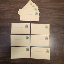Vintage Jefferson 1 Cent Post Cards Lot of 28 Unused Beige Antique Ephemera USPS picture