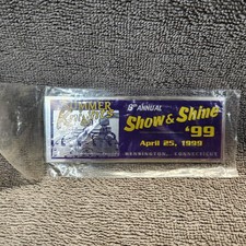 Vintage Car Show Dash Plaque. Summer Knights. Show And Shine. April 25, 1999. picture
