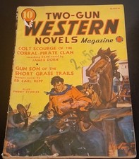 Two-Gun Western Novels Magazine (March 1940) - Rare Timely/Red Circle Pulp picture